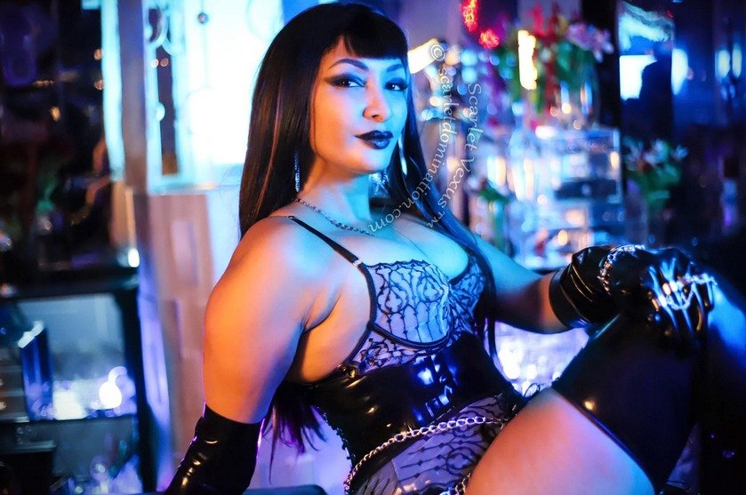 Austin Dominatrix Scarlet Vexus -Austin's Original Multidisciplinary Goddess -  unusual BDSM experiences incorporating into femdom unexpected skills.  - Slide 1