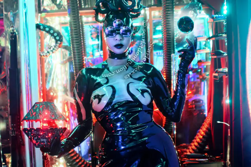 Austin Dominatrix Scarlet Vexus -Austin's Original Multidisciplinary Goddess -  unusual BDSM experiences incorporating into femdom unexpected skills.  - Slide 4